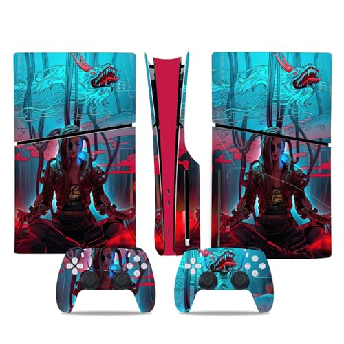 �X�L���V�[���Ή� PS5 Slim�p�X�L�� �f�B�X�N�Ł��f�W�^���� �R���\�[�����R���g���[���[�p �r�j�[���J�o�[�X�L�����b�v �L�Y�h�~�A�݊������� �K���@�� Slim�p 09667 �f�J�[���J�o�[���b�v(Disc Version)