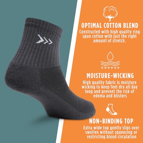 Image of Mayor Crew Length Socks for Men & Women, Breathable Cushioned, Anti-Odour, Anti-Bacterial, Ideal for Running, Gym, Workout, & Casual (Pack Of 3)