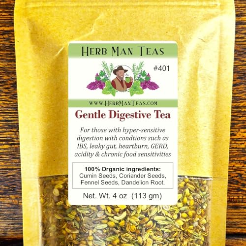 IBS DIGESTIVE TEA for sensitive digestion for leaky gut, IBS, gas, bloating used clinically &...