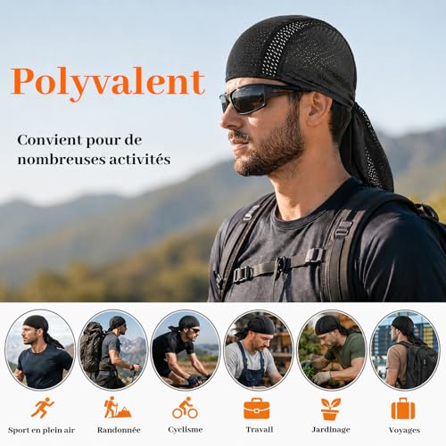 Bandana Sport, Casquette Velo, Homme Femme sous-Casque pour Cyclisme – vue 8