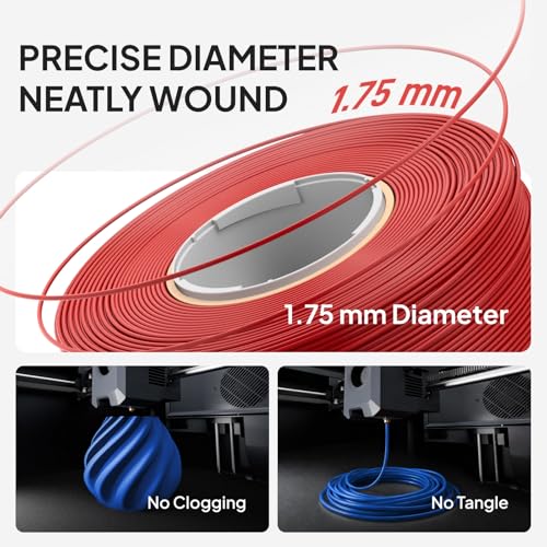 Image of ELEGOO PLA Basic Filament with Reusable Spool Sunflower Yellow 1KG, 1.75mm PLA 3D Printing Filament 2.2lbs High Dimensional Accuracy, Easy Installation Detachable Spool Fits for Most 3D Printers