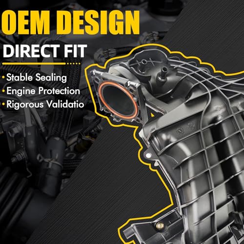 Image of Intake Manifold Assembly w /Gasket Compatible with Jeep Compass Patriot Dodge Avenger Caliber Journey Chrysler Sebring 2007-2017 2.4L Replacement 4884495AK