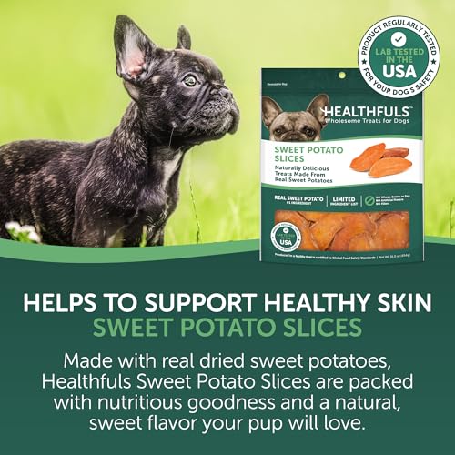 image for Healthfuls Sweet Potato Slices Healthy Dog Treats – Limited Ingredie
