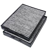 Koolzap Compatible with 97-05 BMW 5-Series E39 Carbon Interior Blower Cabin Air Filter 2-Piece Set