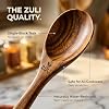 6-Piece Teak Wooden Cooking Utensil Set – Wooden Spoons & Spatulas for Nonstick Cookware, Non-Toxic Eco-Friendly Kitchen Tools– Ideal Mother’s Day Gift #3