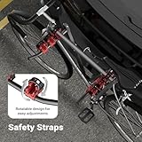Wiltec Towbar Bike Rack for Cars 45 kg Ideal for Transporting up to 3 Bicycles, Cycle Carrier for Towball Mounting, Universal Fit, Sturdy Steel Frame, Easy Installation, Space-Saving Design - Image 7