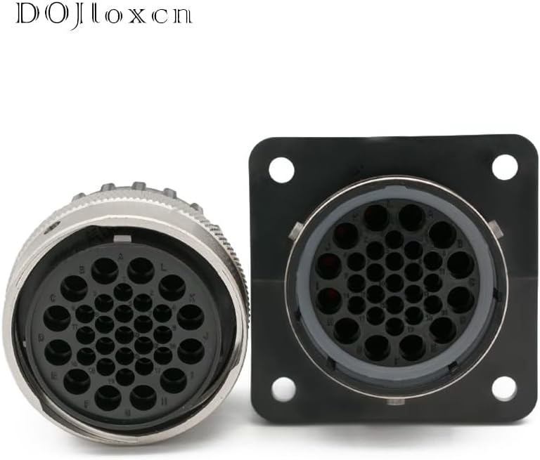 1 Set 31/32/48 Hole ITT Aviation Wiring Socket Waterproof Male Or Female Connector Plug Plastic Shell 192900-0425 192900-0475 - (Color: 48p female)