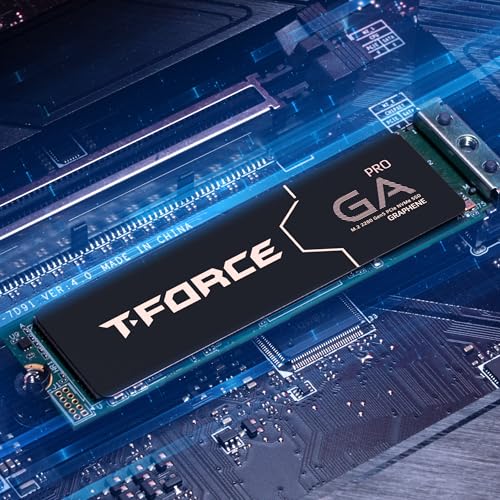 Image of TEAMGROUP T-Force GA PRO 2TB SSD Patented Graphene Heatsink DRAM SLC Cache 3D TLC NAND NVMe InnoGrit PCIe Gen5x4 M.2 2280 Internal SSD Read /Write 10,000 /8,500 MB /s TM8FFJ002T0C129