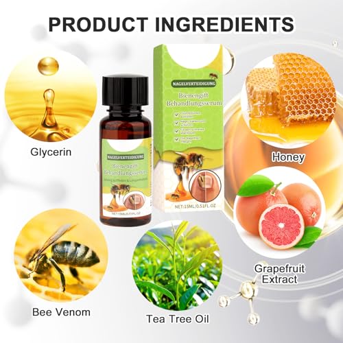 Bienengift Nagelserum, Furzero Bienengift Nagel, Furzero Bienengift Nagelserum, Furzero Nagelverteidigung Bienengift, Nagelwachstums- und Reparaturserum für Reparatur und Nagelwachstum