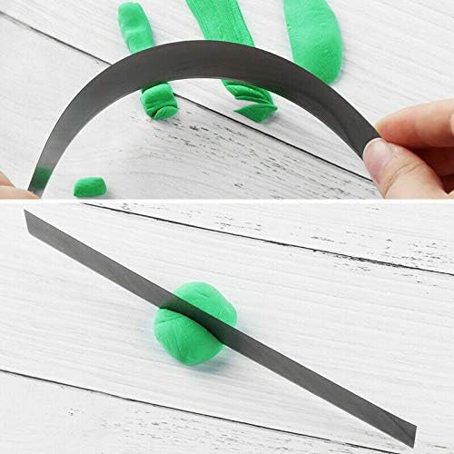Set of 3 Mixed Cutter Blades Modelling Clay Oven Baked Polymer FIM Accessories, 3 Clay Cutter Blades (1 x rigid, 1 x flexible - Image 4