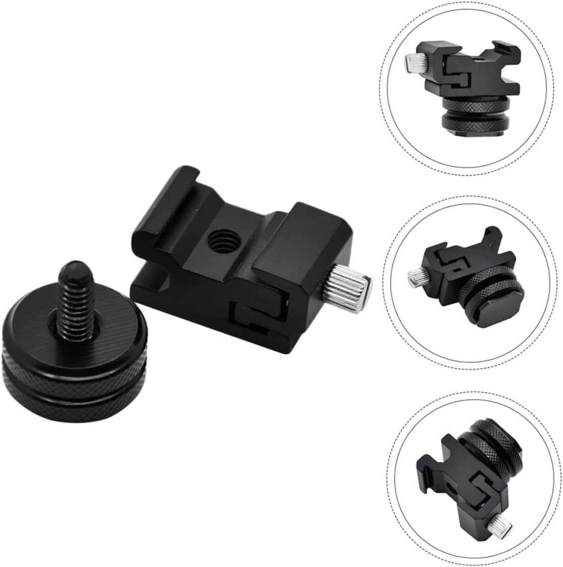 NUOBESTY 16pcs Tripod Screw Adapter Flash Stand Adapter for Camera Rig Cold Shoe Mount Compatible Screws for Tripods Accessories