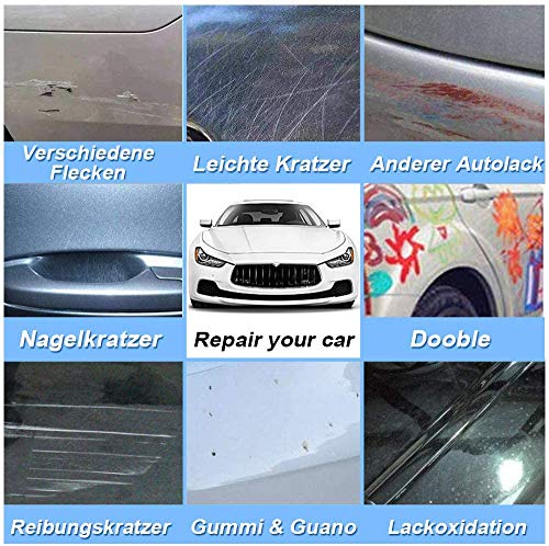 Nano Sparkle Tuch, Nano Magic Tuch für Auto Kratzer Entfernen,Mehrzweck Car Scratch Remover für Reparatur von leichten Kratzfarben,Lackpflege, Detailing, Autoreinigung,Nanotechnologie(4 Stück)