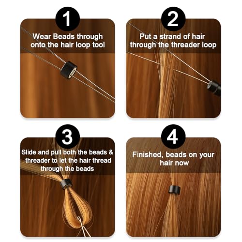Kit de pinces d'extension de cheveux : retirez et replacez vos micro perles proprement et sans nœuds - 7