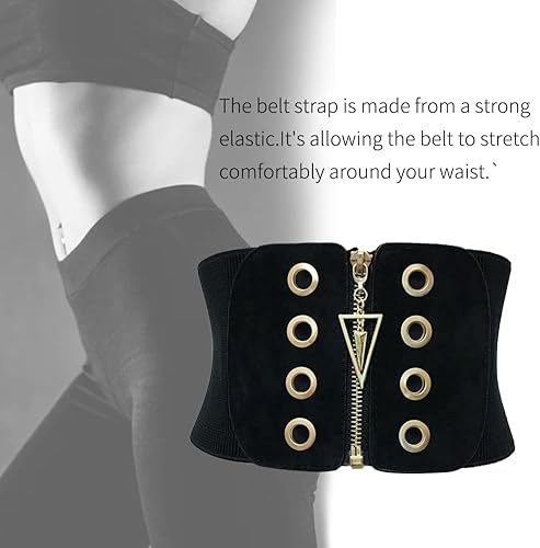Miniatura 7 de Cinturón de corsé para mujer, cinturón elástico transpirable con cierre de cremallera, cinturón de entrenamiento de cintura, faja moldeadora para el