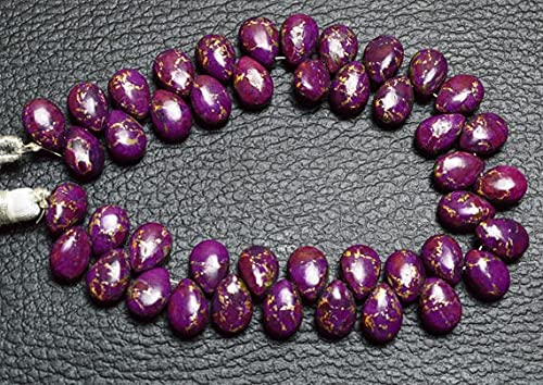 Turquoise mauve de Mojave naturelle LKBEADS perles poires lisses 7x10mm pour bijoux
