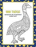  Malbücher für Erwachsene - Vintage Kunst - 100 Tiere