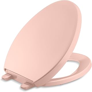 K-4008-V10 Reveal Quiet Close Toilet Seat with Grip Tight Bumpers, Elongated, Peachblow