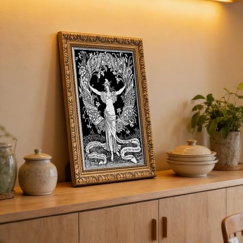 Impression sur toile Walter Crane 1895 d'art mural de bureau 30x45 cm