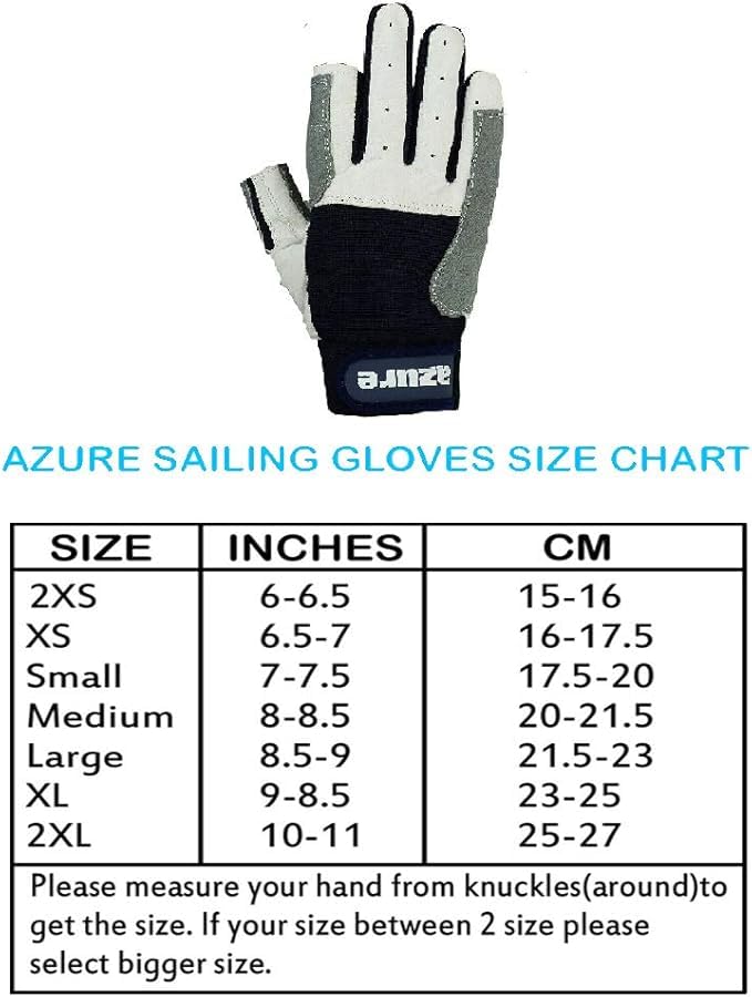 Strong Amara Segelhandschuhe, verstärkte Handfläche, atmungsaktiv, für Bootfahren, Angeln, Kajakfahren, Kanufahren, Skifahren, Reiten, Laufen, Wandern, Indoor-Outdoor, volle Finger, Größe XS, XXL