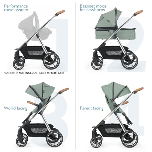 Image of RX Luxury 3-in-1 Baby Stroller Toddler Stroller with Basket & Organizer