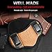 Kosibate G2C Taurus Holster, IWB Pancake Holsters with Light PU Leather Concealed Carry Compatible with PT111 G26 27 33, M&P Shield, XDs Holsters (Brown, Right Hand)