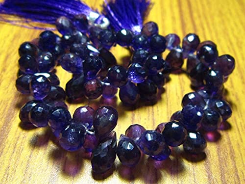 Améthyste africaine facettée éliminant les défauts de perçage pour enfilage de collier 7" - 3