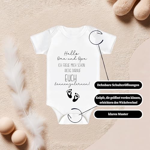FloraVigo Babybody zum schwangerschaft verkünden großeltern, ihr werdet oma und Opa, schwangerschaft verkünden, Babyankündigung, Ankündigung eines neuen Babys