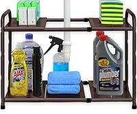 Algopix Similar Product 17 - Under Sink 2 Tier Expandable Shelf