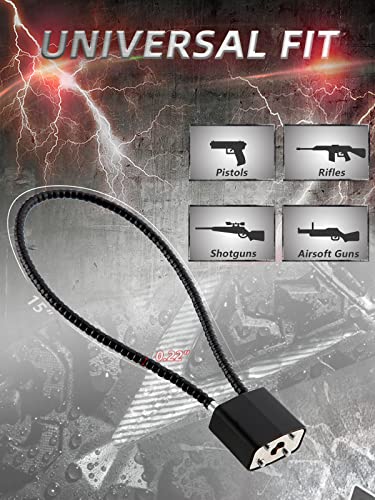 Delswin Cable Gun Locks With Keys - 15" Keyed Cable Gun Lock Heavy Duty Helmet Lock Fits Pistols Rifles Shotguns Handguns Bb Guns (2 Pack) #TOP1