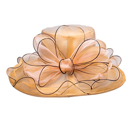Lawliet - Gorra de organza para mujer, diseño de flores Cover