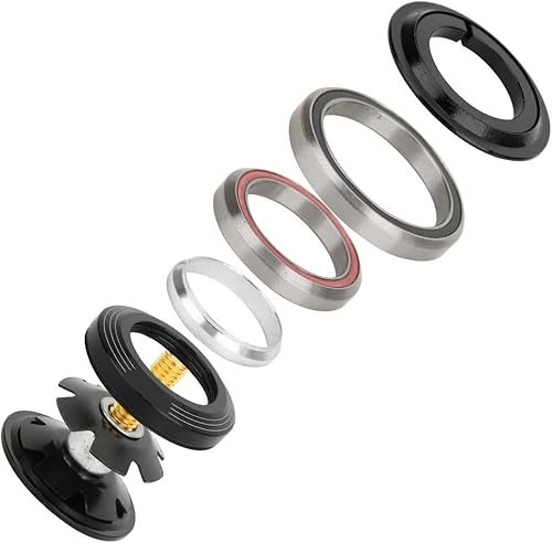 Auriculares, aluminio, para 42 mm 1.7 "- 52 mm 2" bicicleta de montaña cónico recto tubo horquilla expansor de tapa superior de auriculares para
