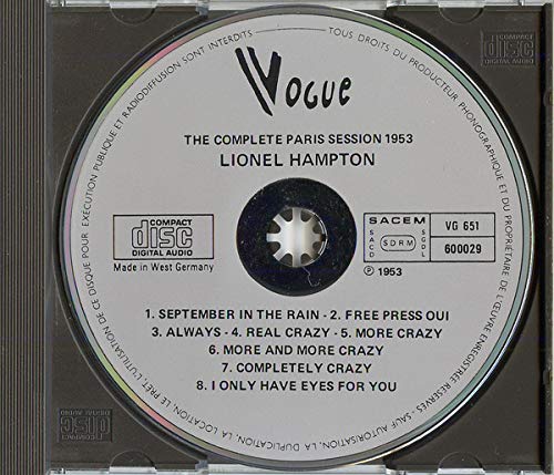 The Complete Paris Session 1953 [Audio CD]