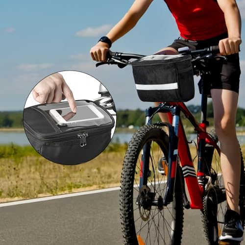 agogue Lenkertasche Fahrrad Fahrradtasche Lenker, Fahrradtasche Vorne Lenker, Aufnahme Von Gegenständen wasserdichte Fahrrad Lenkertasche Rennräder Mountainbikes Motorradtaschen Zubehör Lenkertaschen