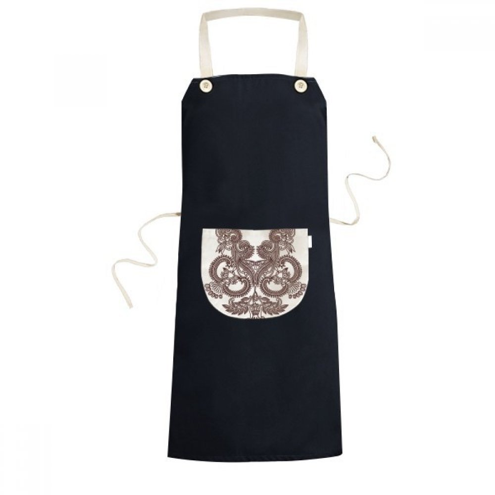 Chef cadeaux tablier de cuisine noir et bleu illustration artistique pour passionnés