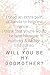 Will You Be My Godmother? Notebook Journal