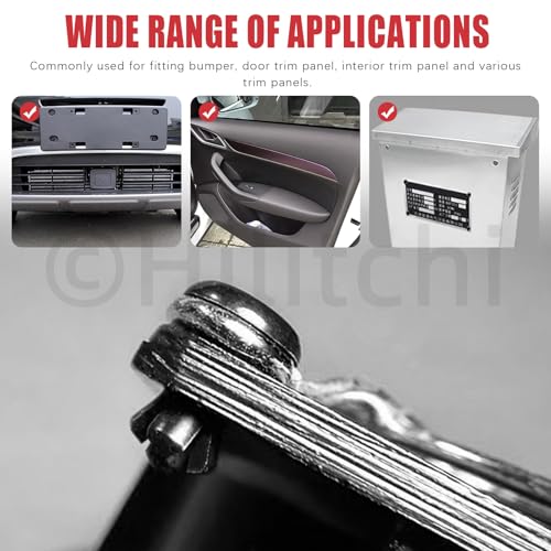 Rivets en nylon pour pare-chocs auto pour remplacer les clips cassés - 7