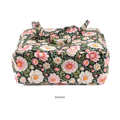 Image of TOPASION Cute Corduroy Tote Bag Canvas Shoulder Handbags for Women Travel Shopping