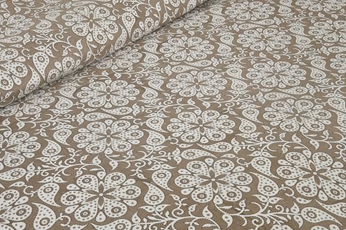 Image of King Size Cotton Bedsheet | 300 TC | 100% Cotton Flatsheet King Size with Two Pillow Covers | (254 * 274 cm, Mushroom Brown)