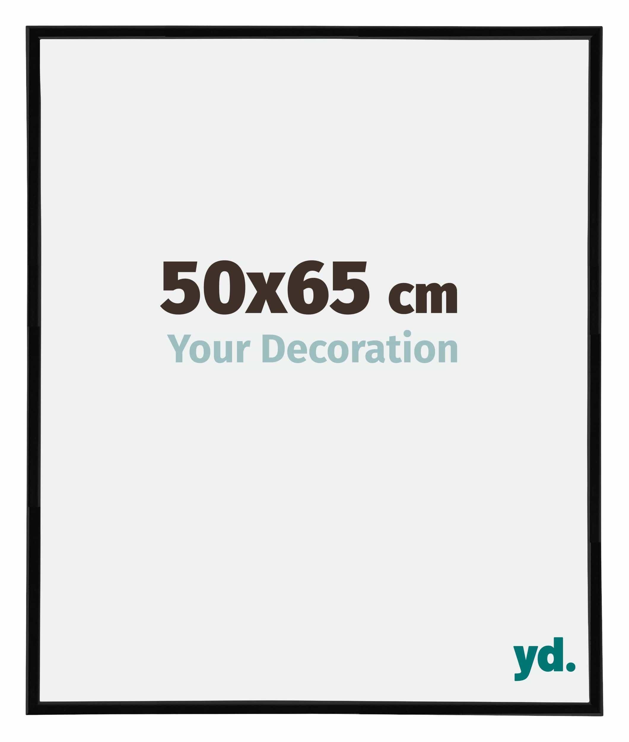 Your Decoration - Picture Frame 50x65 cm - Black High Gloss - Decorative Wall Frame in Plastic with Antireflection - Frame 50x65 - Annecy — image 1