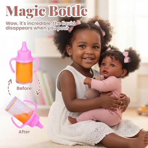 Muñeca Reborn Bebé Realista Negra de 20 Pulgadas miniatura 2