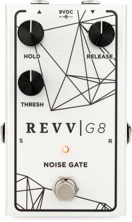 Revv G8 Noise Gate Pedal - White Pearl, Sweetwater Exclusive