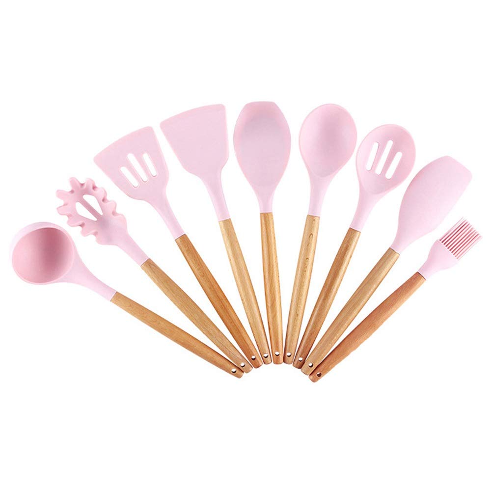 Espátula de silicona, espátula antiadherente for utensilios de cocina, espátula for cocinar en casa, cuchara, cubierta for colador