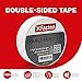 XFasten Double Sided Tape, Removable, 1.5-Inch by 15-Yards, Single Roll, Double Sided Adhesive Tape for Arts and Crafts, Woodworking, and Holding Down Carpets - Residue-Free