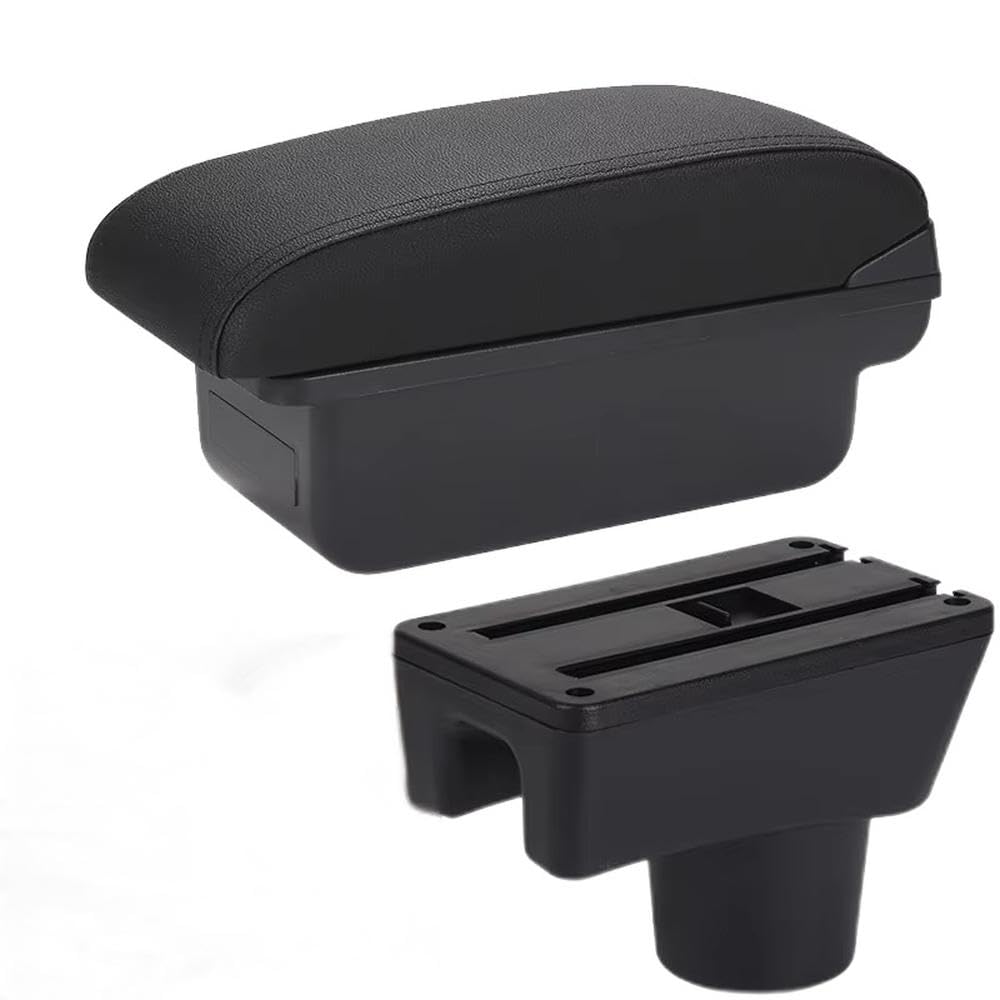 FSOZDBBPL For Mitsubishi Attrage For Mirage For Space Star For Dodge Attitude Car Armrest Box Storage Box Interior Parts(C2 Black line NO USB)