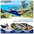 Camping Hammock Lightweight, Portable Hammocks Parachute Hammock with Two Tree Straps, Single or Double Travel Swing Nylon Camp Hammocks, Outdoor Essentials for Beach Backpacking Hiking, Blue