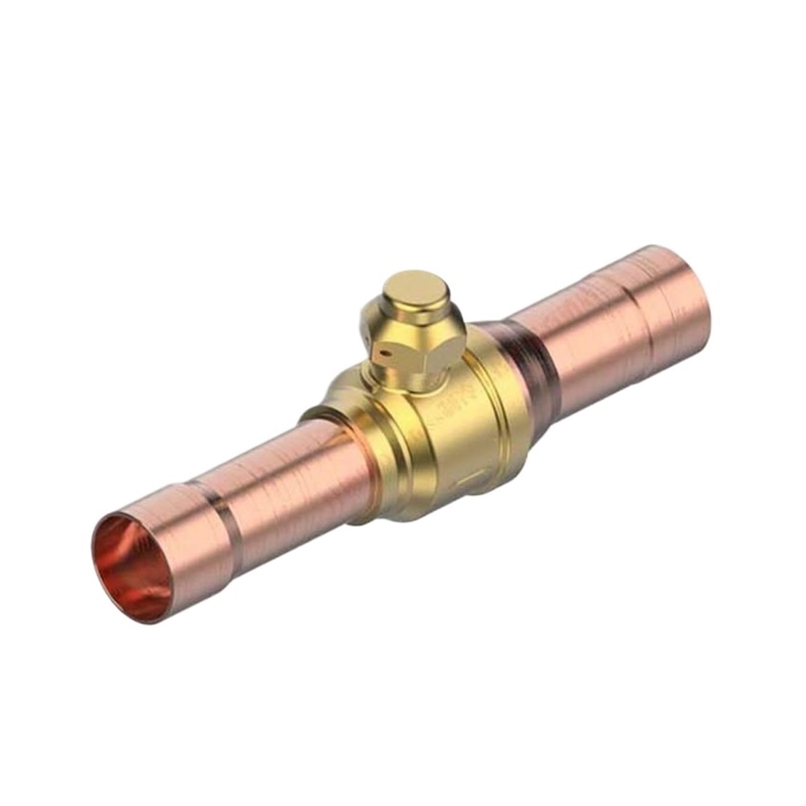 Vanne à bille d'arrêt 032B4012 en laiton à souder pour système HVAC 1 3/8 pouce