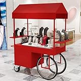 Metall-Lieferanten-Wagen-Display für Veranstaltungen im Freien und Street Food-Verkauf – tragbar, stabil, einfach zu montieren, ideal für Märkte, Festivals, Catering und Lebensmitteltruc