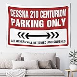  Decor For Man Cave Cessna 210 Centurion Parking Only Tapisserie Stuff For Your Room Drapeaux For Room Teen (Taille : 75 x 100 cm)