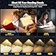 maxtachi Leselampe Buch Klemme, Leselampe Bett mit 3 Farben & Stufenlosem Dimmen, 500mAh USB Wiederaufladbare Buchlampe für Nachtlesen, Mini LED Leselicht für Buchliebhaber, Kinder