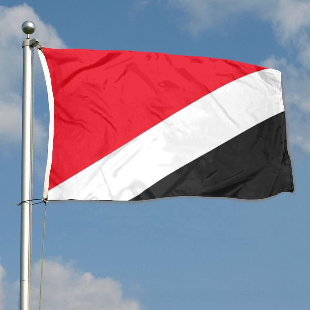Sealand Flag Banner Outdoor Indoor Decoration Flag 3x5Feet Double Stitched Polyester with Brass Grommets - Image 2